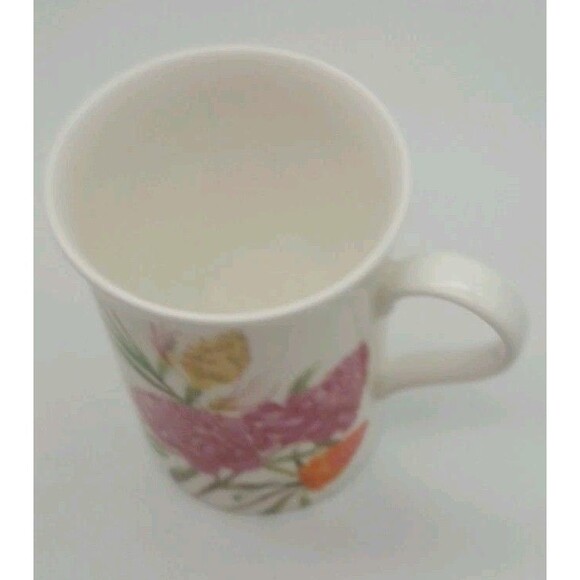 stechcol Mug gracie bone china Floral Botanical Blue Bird Gold Accents - Picture 9 of 9